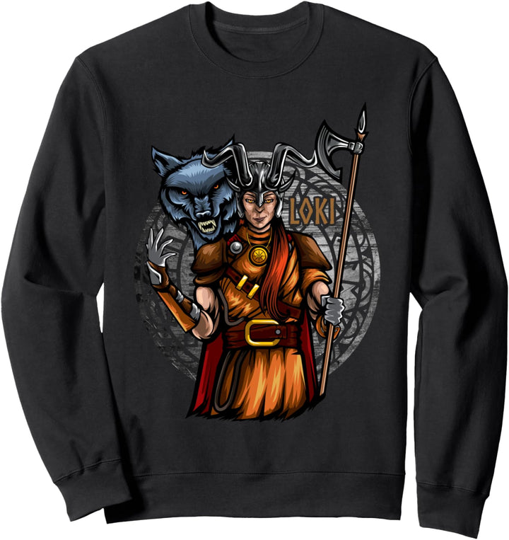 Loki, nordische Mythologie, Valhalla Viking Nordic God Sweatshirt