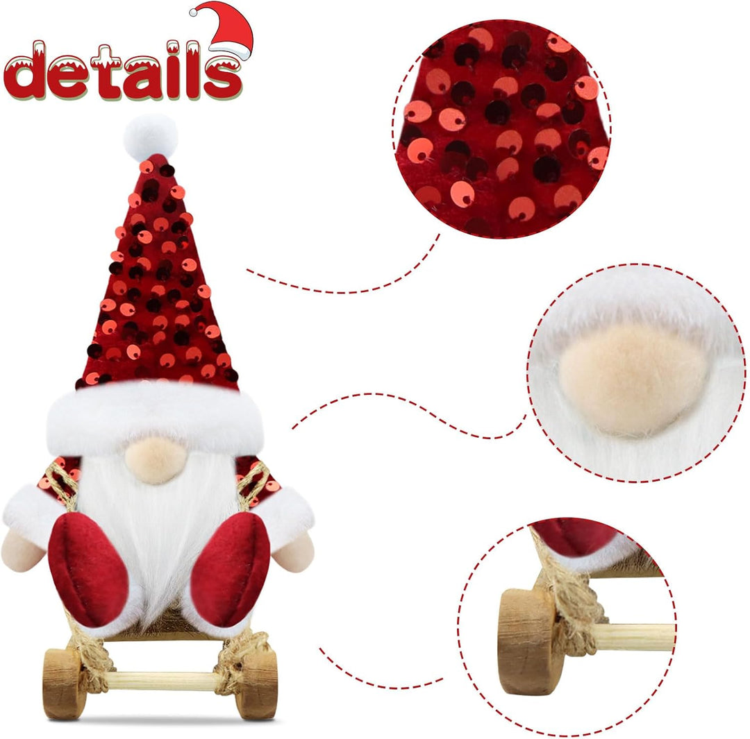 Gehydy Weihnachtswichtel Figuren 3er Set Weihnachtsdeko Wichtel Weihnachten Deko Wichtel Zubehör Dek