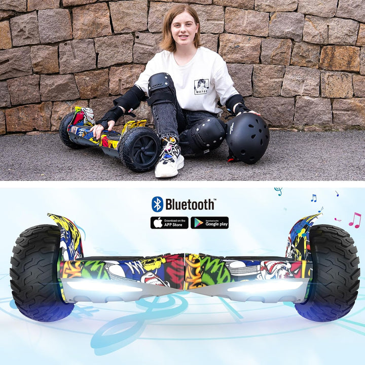 RCB Hoverboards SUV mit Sitz Hoverboards Off-Road, App-fähige Bluetooth Hoverboards, 8,5 '' Hummer +