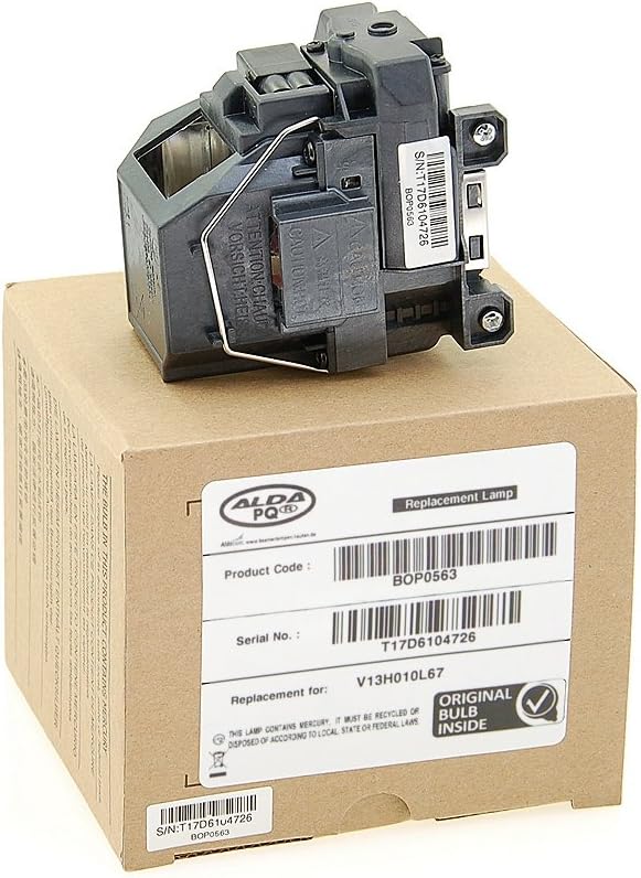 Alda PQ Professionell Beamerlampe kompatibel mit EPSON EB-S02, EB-W12, EB-X12, EB-X11, EH-TW480, EH-