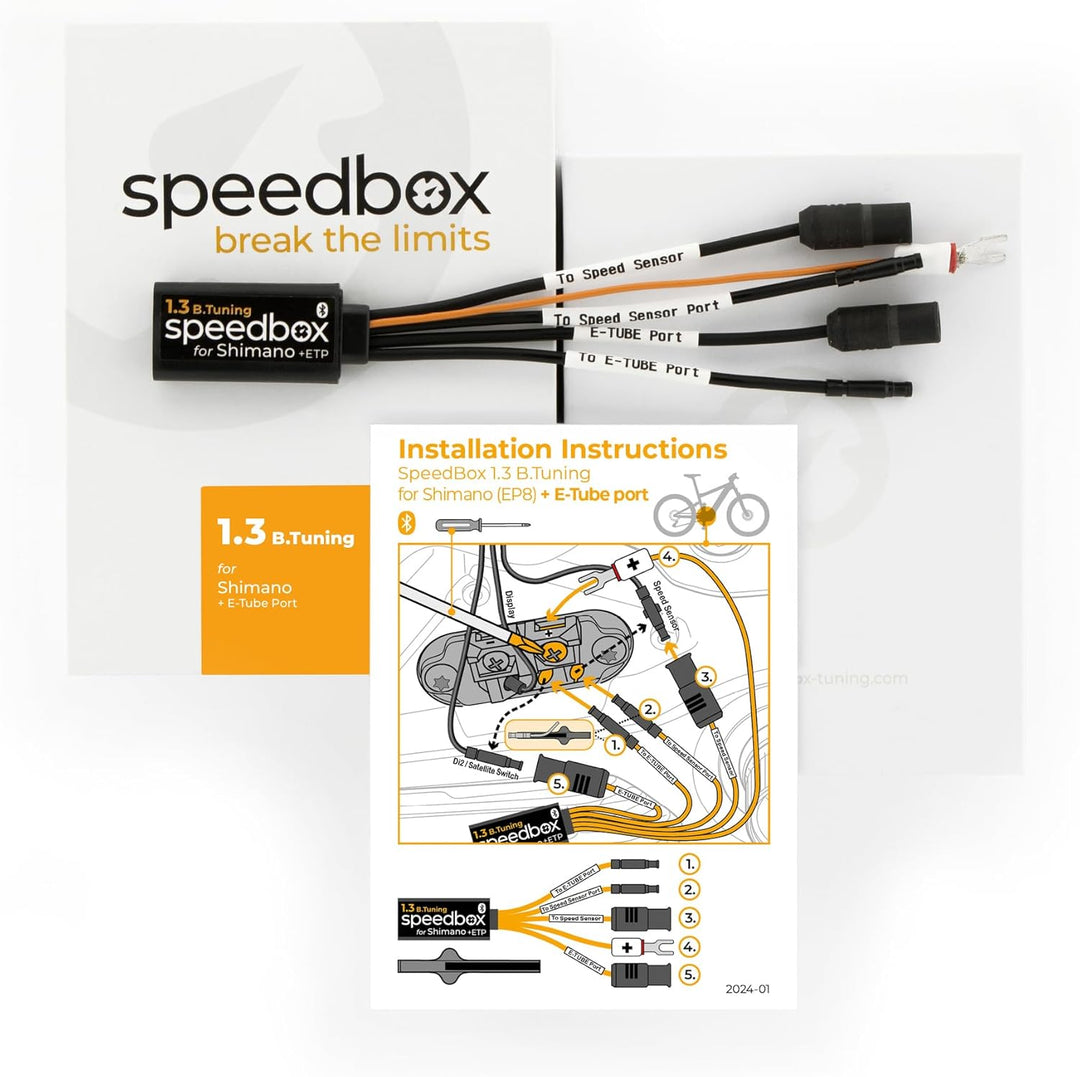 SPEEDBOX 1.3 B.Tuning Bluetooth für Shimano EP8 + E-Tube Port Di2 + Satellite System kompatibel E-Bi