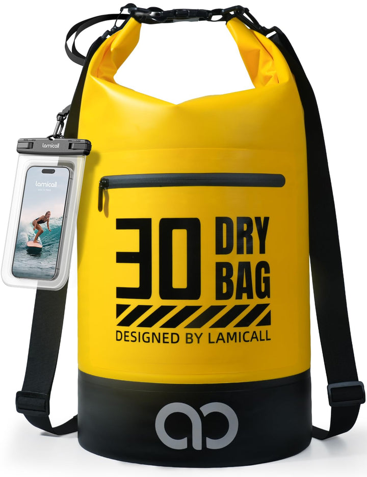 Lamicall Dry Bag, wasserdichte Tasche - [Robust & Kratzfest] 5L/10L/20L/30L/40L Rucksack Wasserdicht