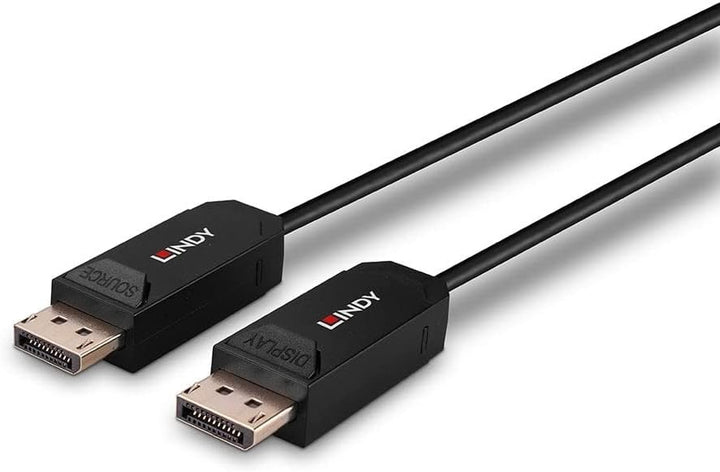 LINDY Glasfaser-Hybrid-Kabel (für DP 2.0, UHBR10, 15 m)