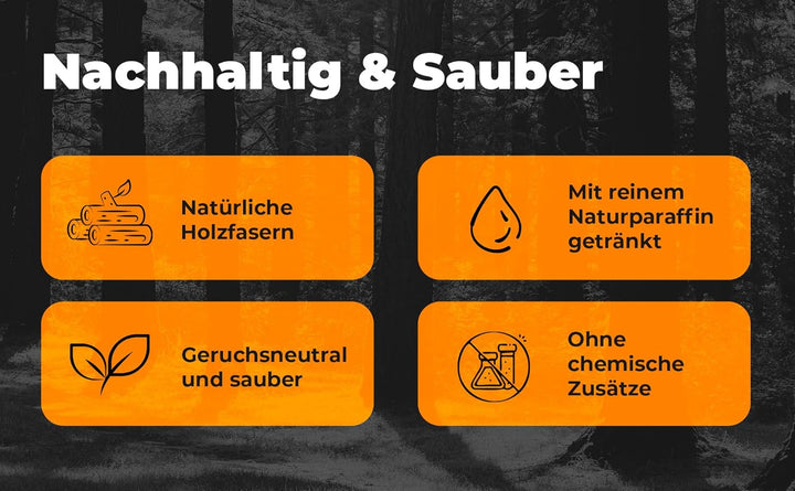 400 SILVER - FIDIBUSSE Anzünder | Kaminanzünder | Ofenanzünder | Grillanzünder