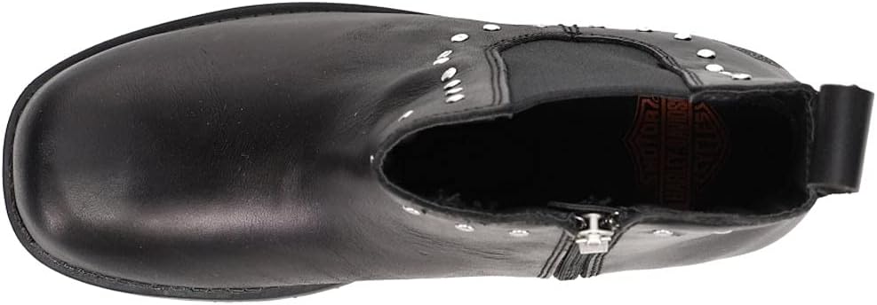 HARLEY-DAVIDSON Damen Ashby Schlupfschuh Stiefel 36 EU Schwarz, 36 EU Schwarz