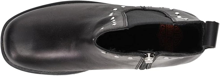 HARLEY-DAVIDSON Damen Ashby Schlupfschuh Stiefel 36 EU Schwarz, 36 EU Schwarz