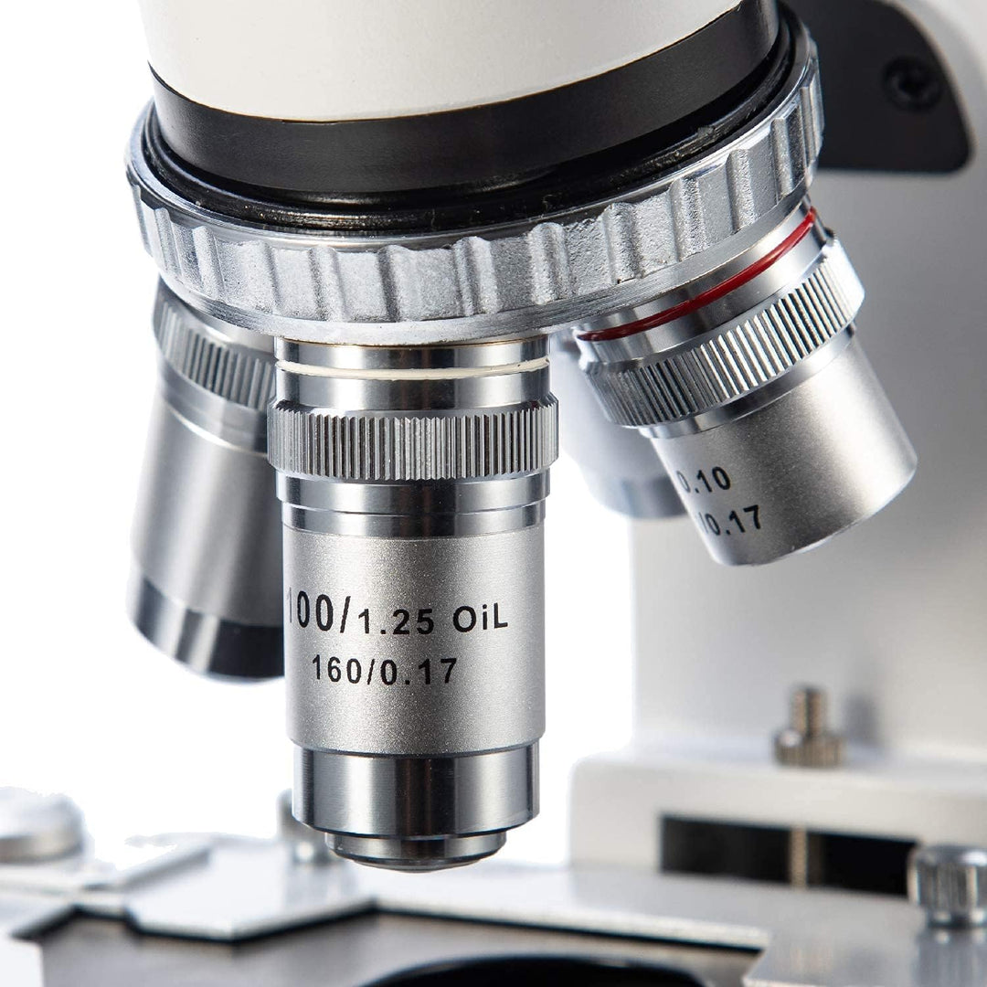 SWIFT SW350B 40X-2500X Siedentopf-Kopf, trinokulares Compound-Labormikroskop in Forschungsqualität m