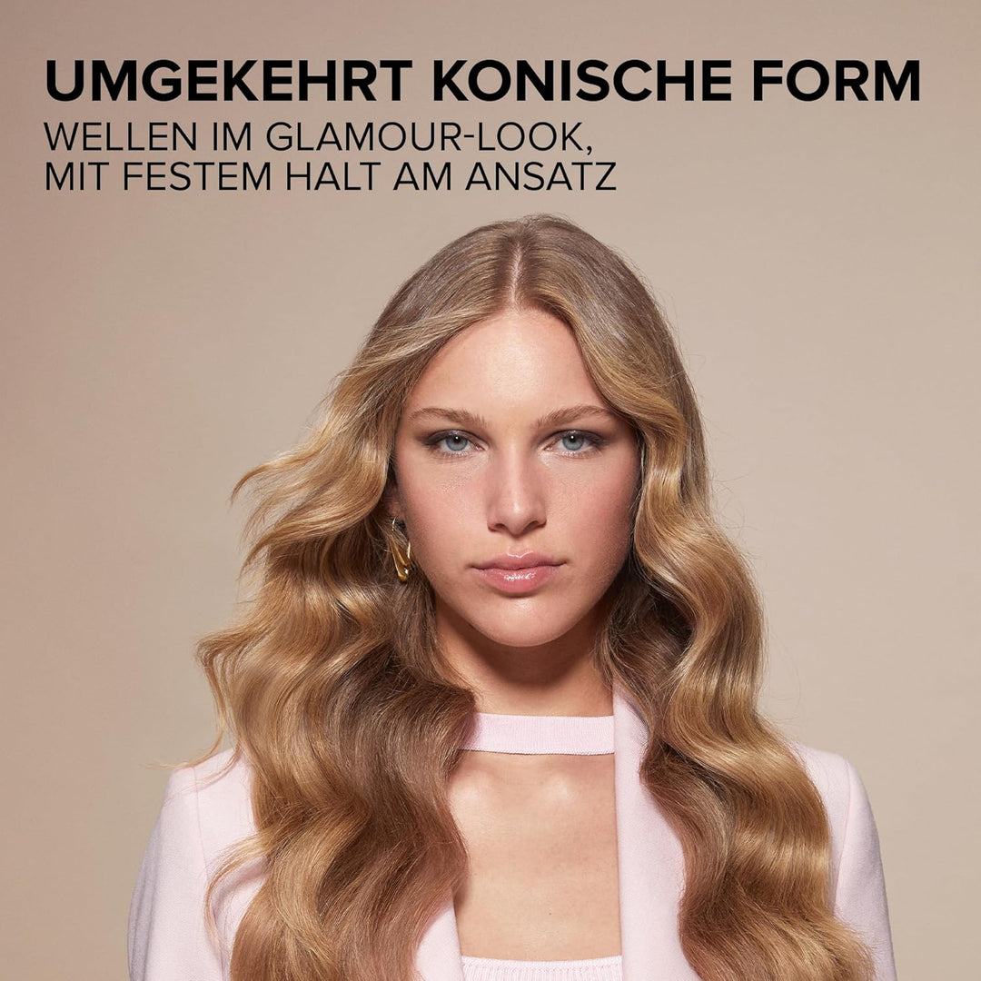 Bellissima Glam Waves, Lockenstab, konische Form, Display, 5 Temperaturen, Diamon-Keramik- und Kerat