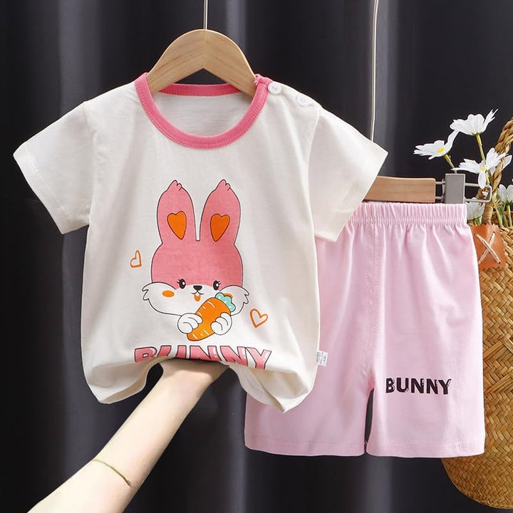 Baby Mädchen 3er Set Kurzarm Shorts T-Shirts Halbarm,6er Pack （Mit/Ohne Schulterschnalle） 5-7 Jahre