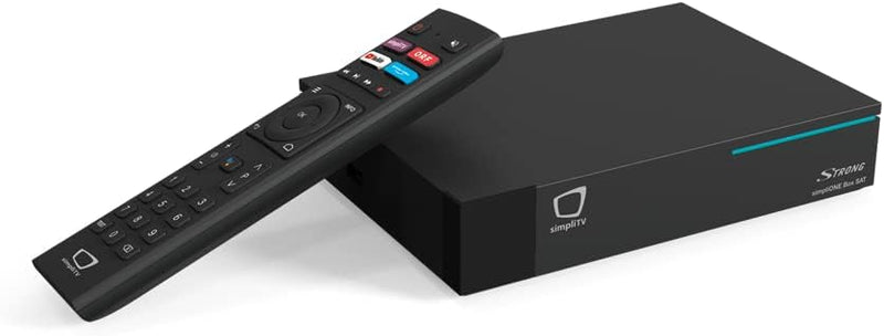 STRONG SRT-4150 simpliONE Box Satelliten-Receiver und Android Streaming-Box (4k UHD, Android TV, Auf