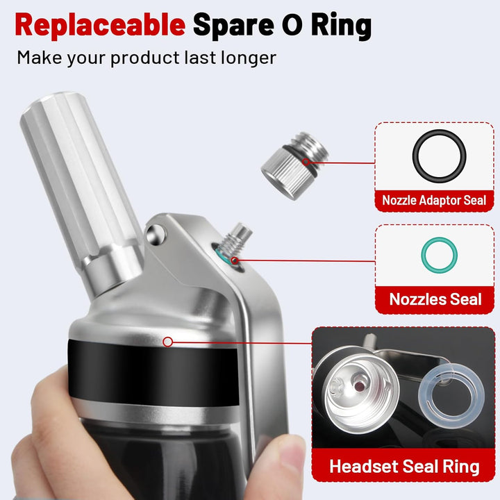 ColCospie Sahnespender Geschenke,Sahnesyphon Aluminium 500ml für Schlagsahne,Cremes,Desserts und Sos