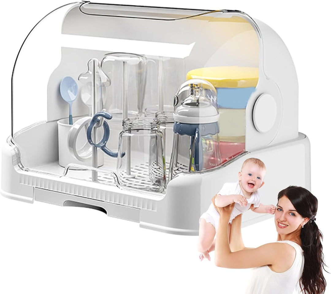 Babyflaschenhalter, Babyflaschenaufbewahrung, Babyflasche, Trockengestell, Behälter mit Abtropfgeste