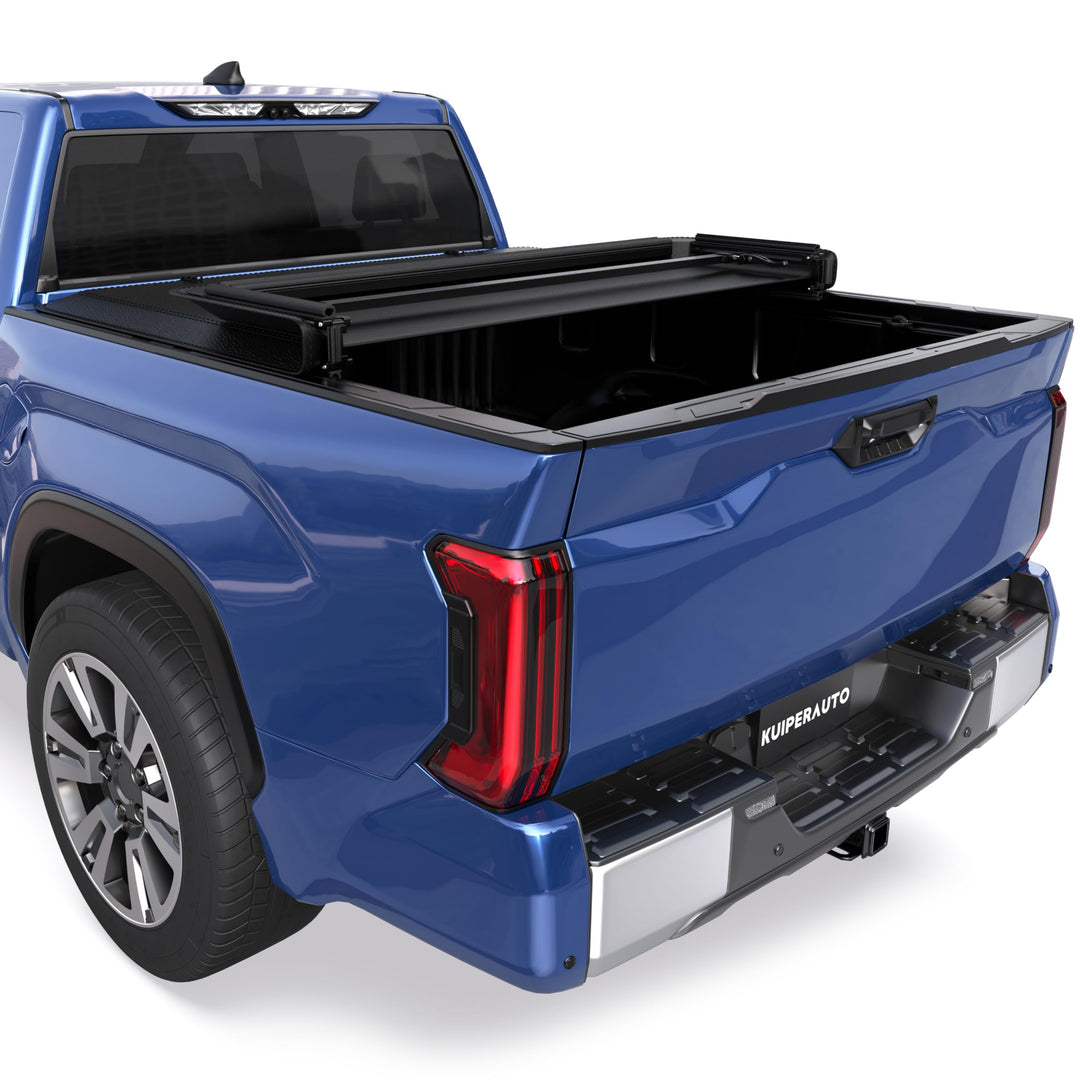 KUIPERAUTO Soft Tri Truck Bed Tonneau Cover Compatible for 2005–2015 Toyota Tacoma 1.5 m 152 cm Falt