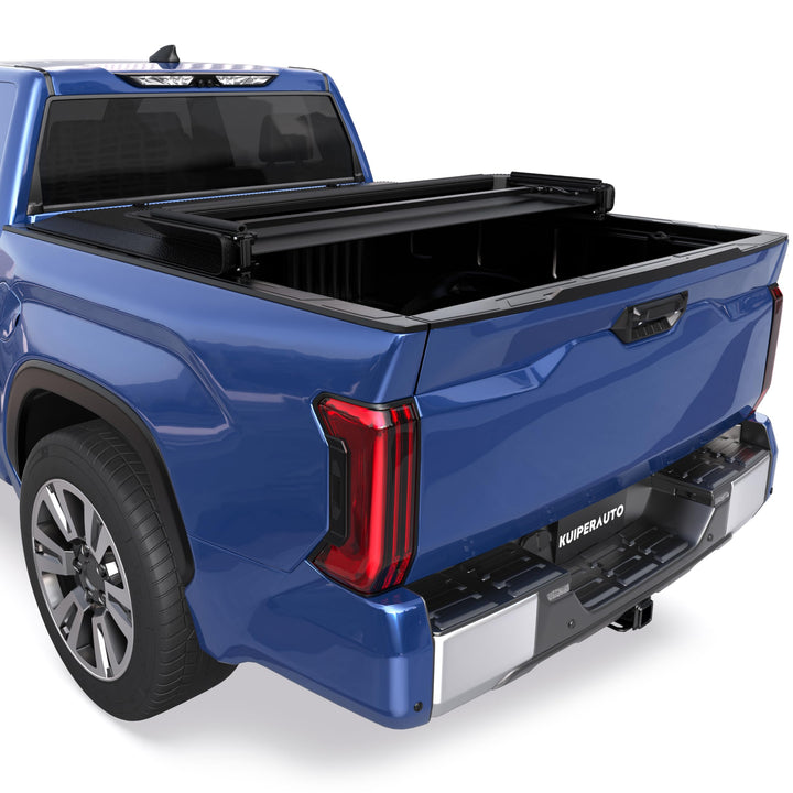 KUIPERAUTO Soft Tri Truck Bed Tonneau Cover Compatible for 2005–2015 Toyota Tacoma 1.5 m 152 cm Falt