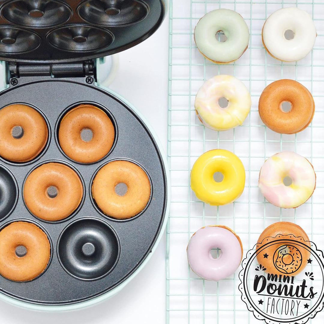 ScrapCooking - Mini Donuts Factory - Donut Maker - Donut Maschine - Mit Antihaft-Heizplatte - Gesche
