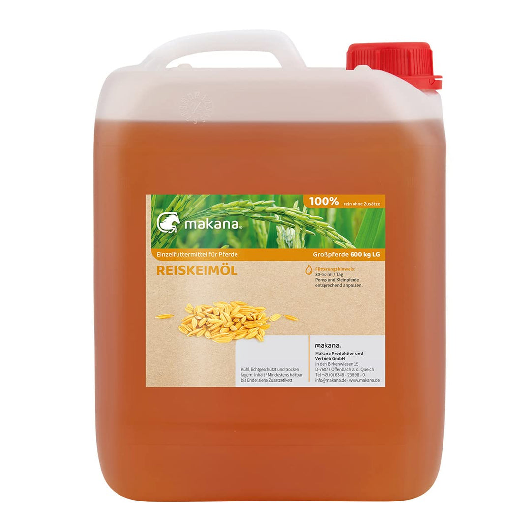 Makana Reiskeimöl für Tiere, raffiniert, 100% rein, 5000 ml Kanister (1 x 5