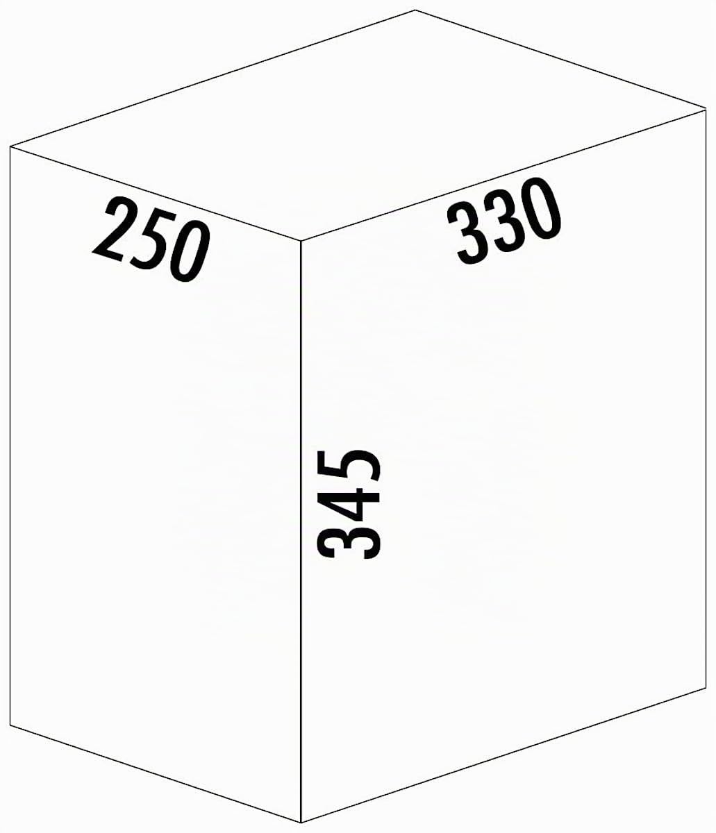 Naber CLAP 1/300-1 Abfallsorter 15 Liter in Anthrazit ab 30 cm Schrankbreite