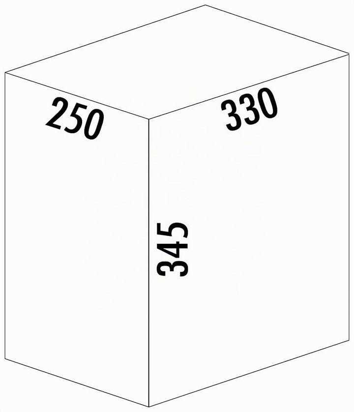 Naber CLAP 1/300-1 Abfallsorter 15 Liter in Anthrazit ab 30 cm Schrankbreite