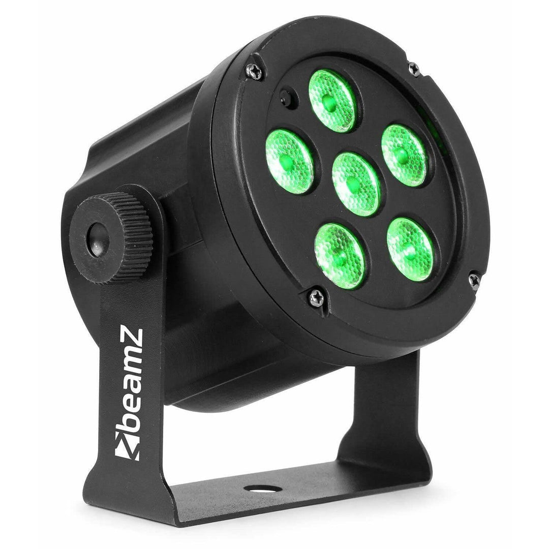 BeamZ SlimPar30 - LED PAR Scheinwerfer - 6x 3 Watt - DJ Licht mit Fernbedienung - Discolicht Partyli