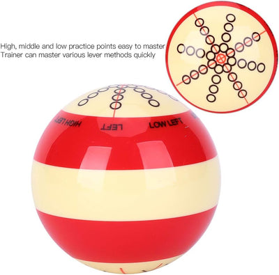 Billard-Queueball, 2,3 Zoll Billard-Pool-Ball, Übungs-Trainingshilfe-Zubehör für America Pool Eight