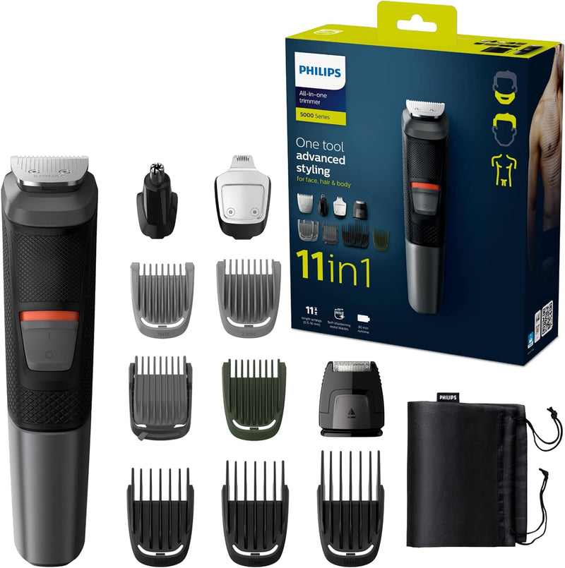 Philips Multigroom Series 5000 11-in-1, für Gesicht, Haare und Körper (Modell MG5730/15)