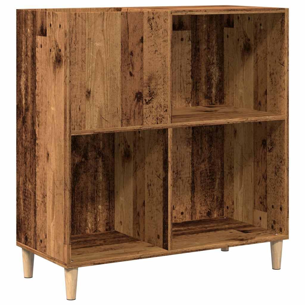 vidaXL Plattenschrank Altholz-Optik 84,5x38x89 cm Holzwerkstoff Braun, Braun