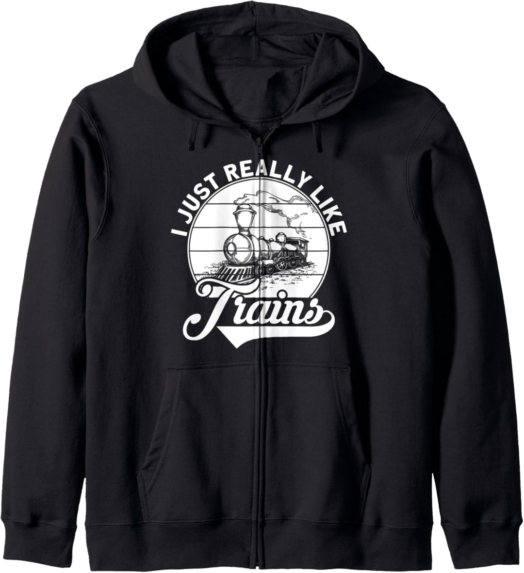 Ich mag Züge einfach wirklich Kapuzenjacke
