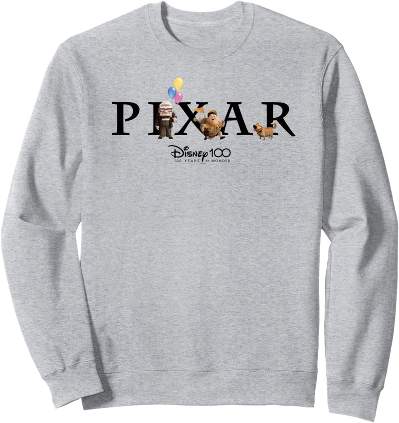 Disney 100 and Pixar’s Up Pixar Logo 100 Years of Wonder Sweatshirt