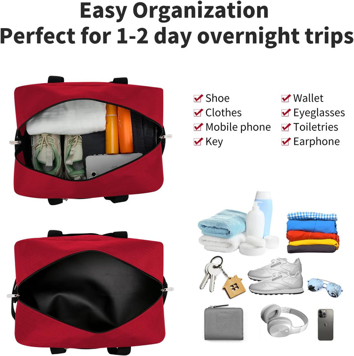 Mini Reisetasche, Sporttasche 18L Small Duffel Bag XS, Schulsporttasche, Weekender, Fitnesstasche 35