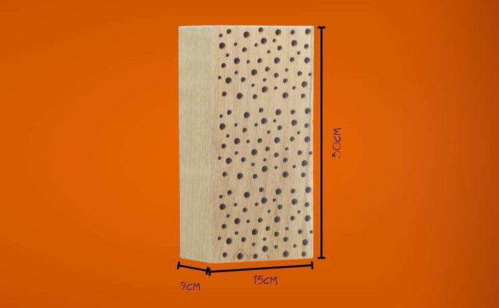 Bienenhotel Nistholz Niströllchen Nisthilfe für Wildbienen 30cm