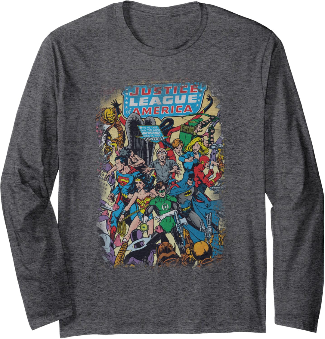 Justice League Most Important Man Langarmshirt