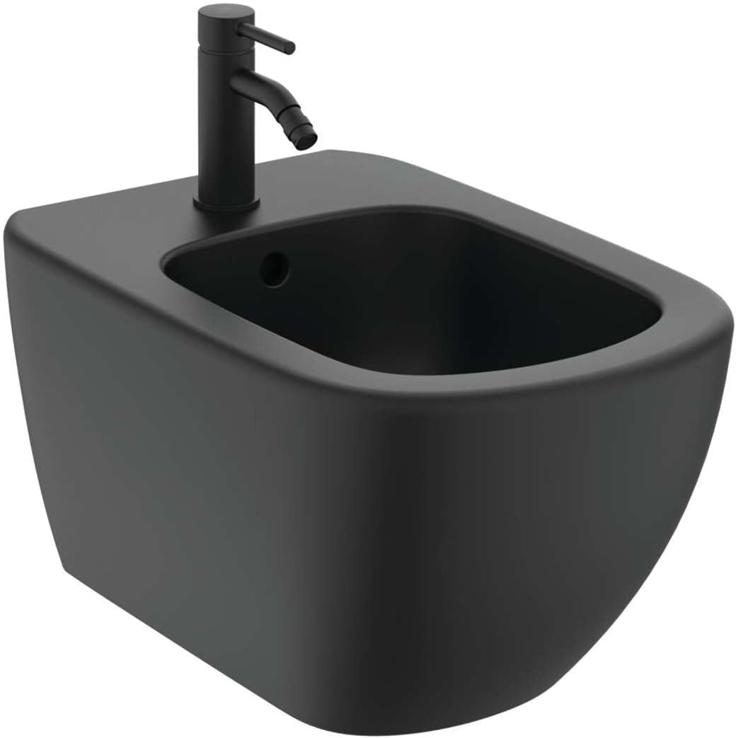 Ideal Standard - These hängende Bidet mit versteckten Befestigungen - Schwarz Seide