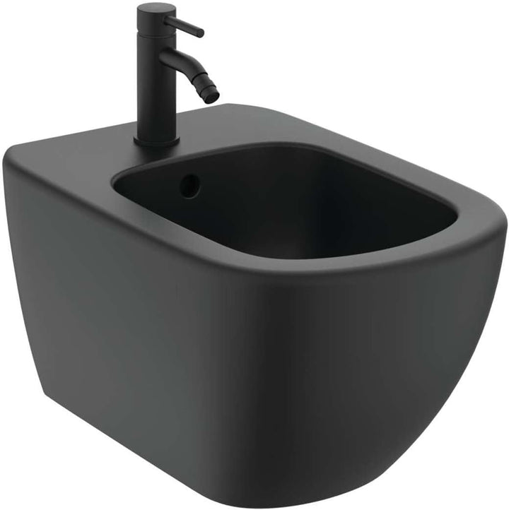 Ideal Standard - These hängende Bidet mit versteckten Befestigungen - Schwarz Seide