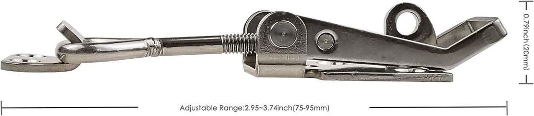Verstellbare Verriegelung für Schränke, Boxen, Hebelgriff, Knebelverschluss, 2 Stück (1S, Bereich: 7