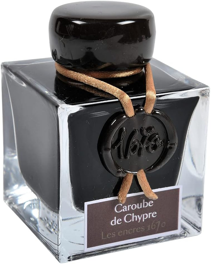Jacques Herbin 13048T Tinte für Füller, 30 ml, mondstaubviolett Caroube de Chypre, Caroube de Chypre