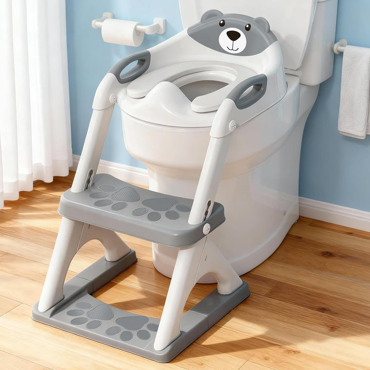 SKYROKU Toilettensitz 2 in 1 Toiletten Aufsatz für Kinder 2-7 Jahre Upgraded Stabil bis 90kg PP(BPA-