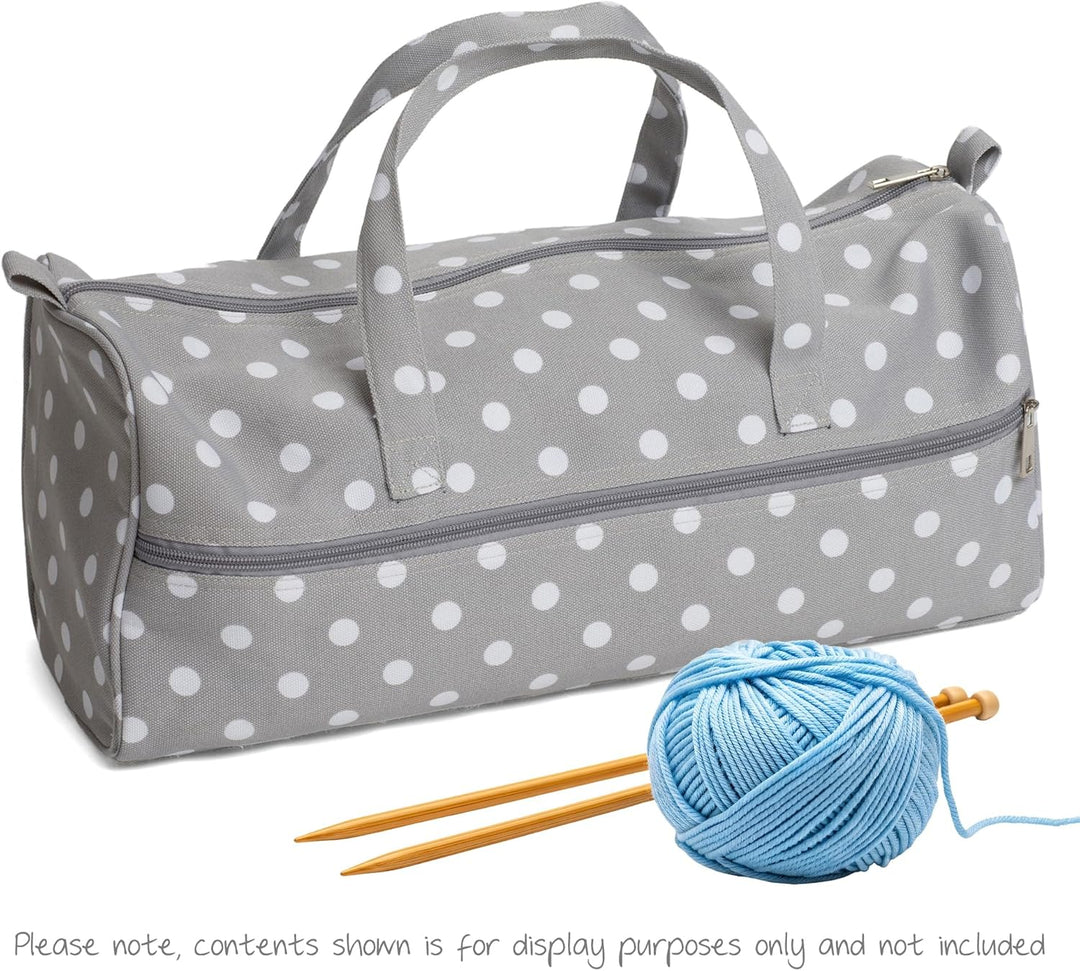Hobby Gift Sewing Machine Bag Stricktasche, Baumwollmischung, Grau, 16 x 43 x 19cm Grauer Fleck, Gra