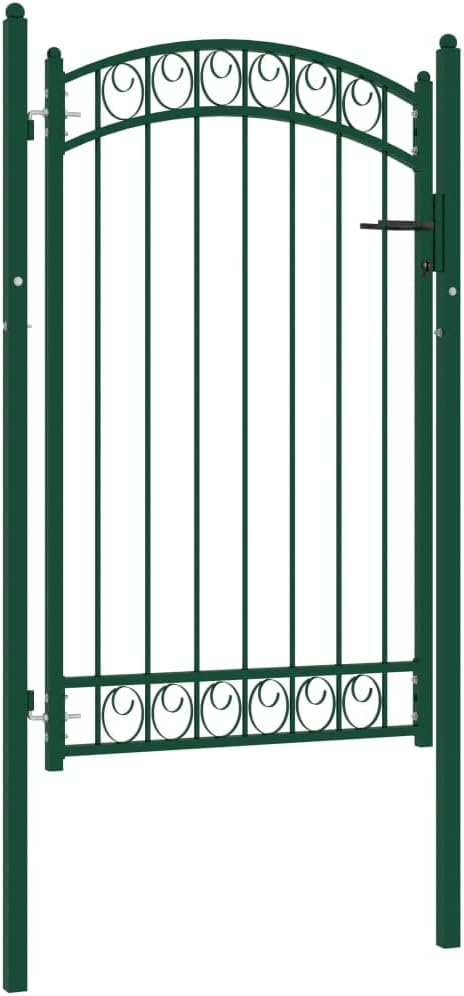 102x200 cm Grün Zauntor GartentüR Gartentor Gartenzaun Doppelstabmattenzaun Gartenzaun Komplettset D