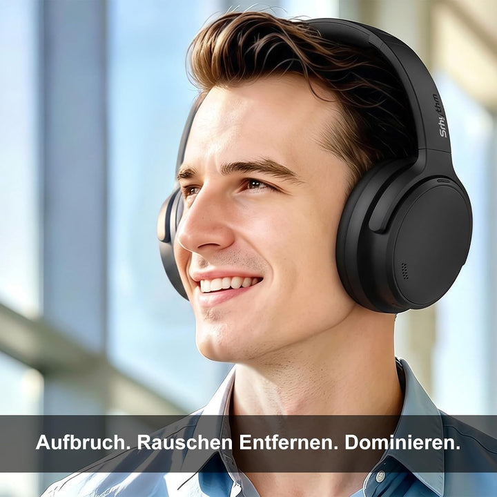 Srhythm NiceComfort 35 (2. Generation) Hybrid-Kopfhörer mit Geräuschunterdrückung, Bluetooth 6.0, 5