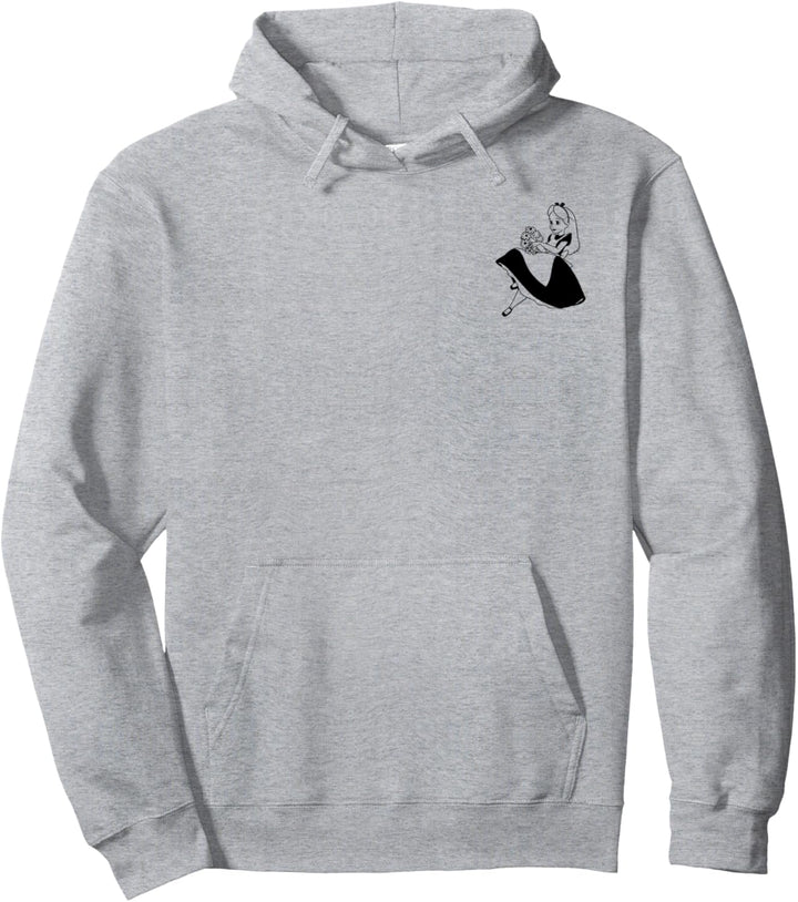 Disney Alice In Wonderland Alice Left Chest Pullover Hoodie
