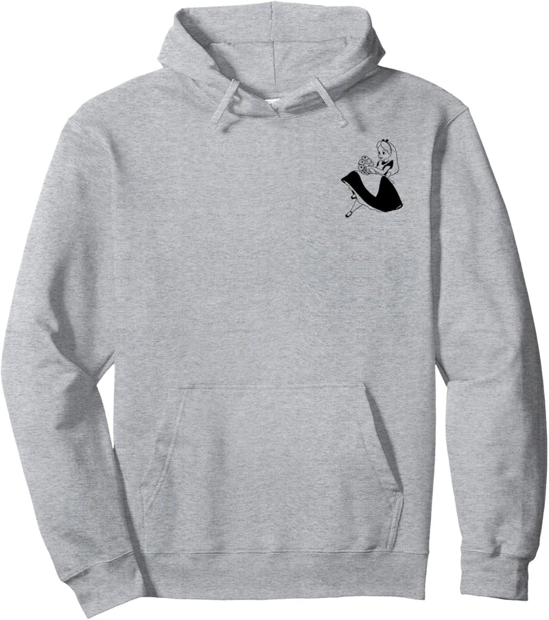 Disney Alice In Wonderland Alice Left Chest Pullover Hoodie