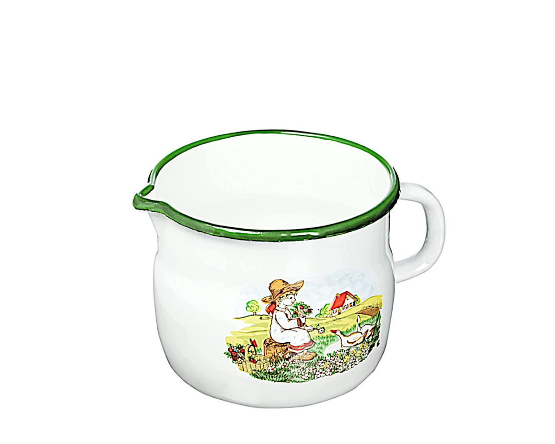 Krüger Milchtopf Gänsekind 12 cm, Weiss, 12 cm
