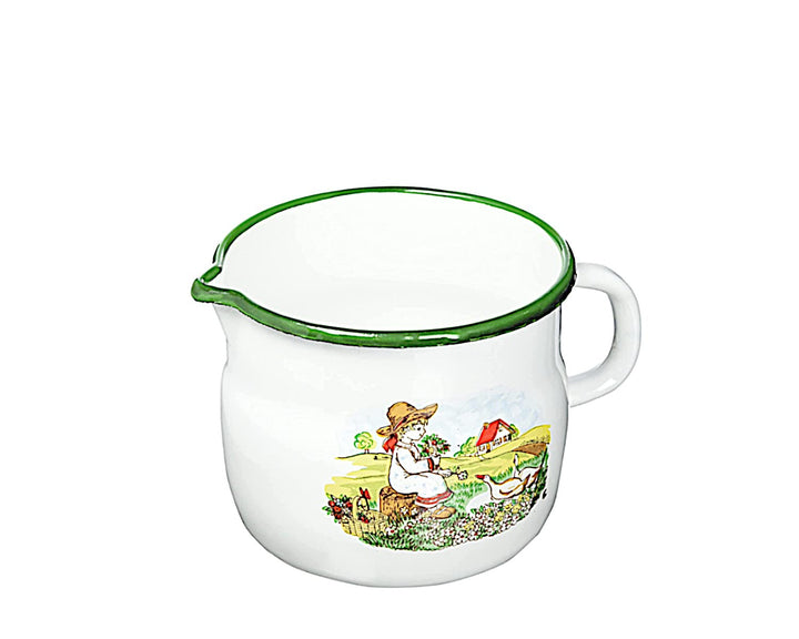 Krüger Milchtopf Gänsekind 12 cm, Weiss, 12 cm