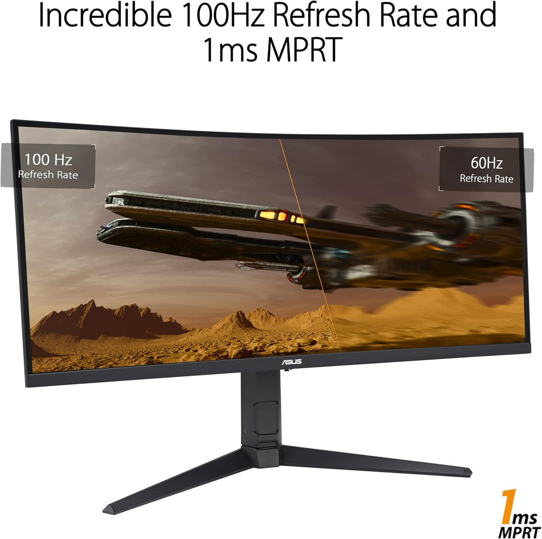 ASUS TUF Gaming VG34VQEL1A | 34 Zoll UWQHD Curved Monitor | 100 Hz, 1ms MPRT, FreeSync, HDR 10 | VA