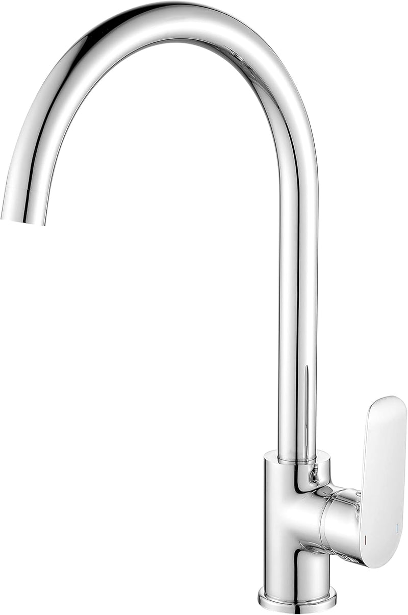 Hoomtaook Wasserhahn Küche Küchenarmatur Mischbatterie Küche Single Lever Um 360° Drehbar Messing Ve