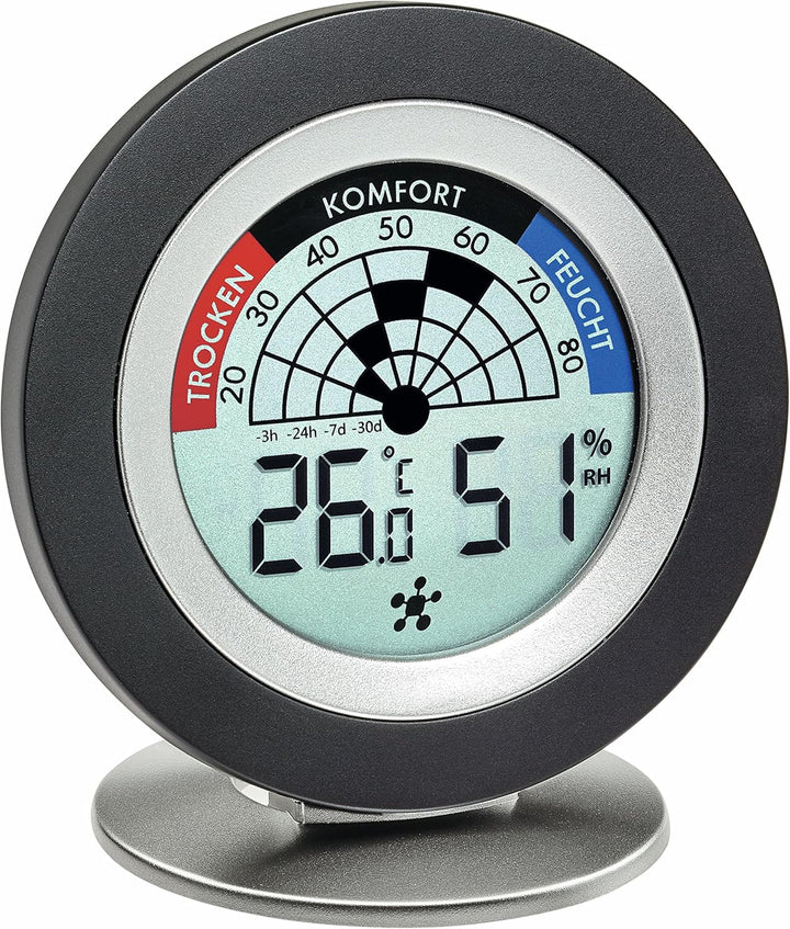 TFA Dostmann 31.4008.02 Cosy Radar Weatherhub Set zur Raumklimaüberwachung, mit Thermo-Hygro-Sender