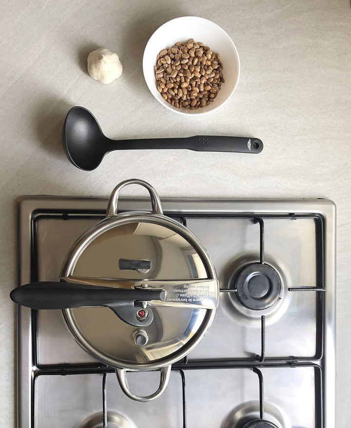 Pintinox First Schnellkochtopf aus nickelfreiem Edelstahl, induktionsgeeignet, mit 4 Sicherheitssyst