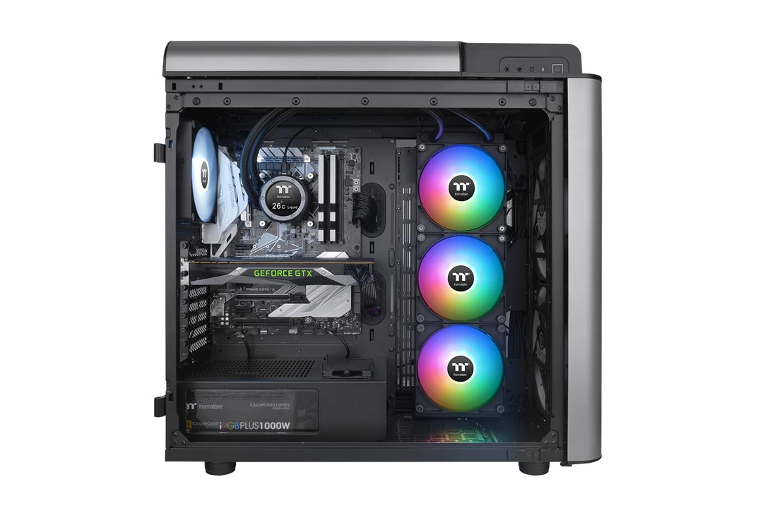Thermaltake TH420 V2 Ultra ARGB Sync All-In-One Liquid Cooler, Schwarz 420mm Ultra ARGB Black, 420mm