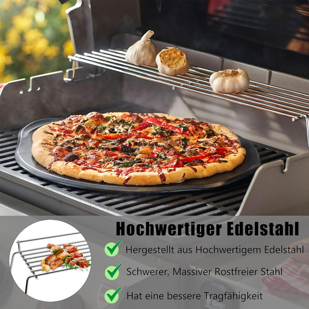 7641 Edelstahl Grill Warmhalterost für Weber Spirit 300 Series E310 E320 E330 S310 S320 S330 SP310 S