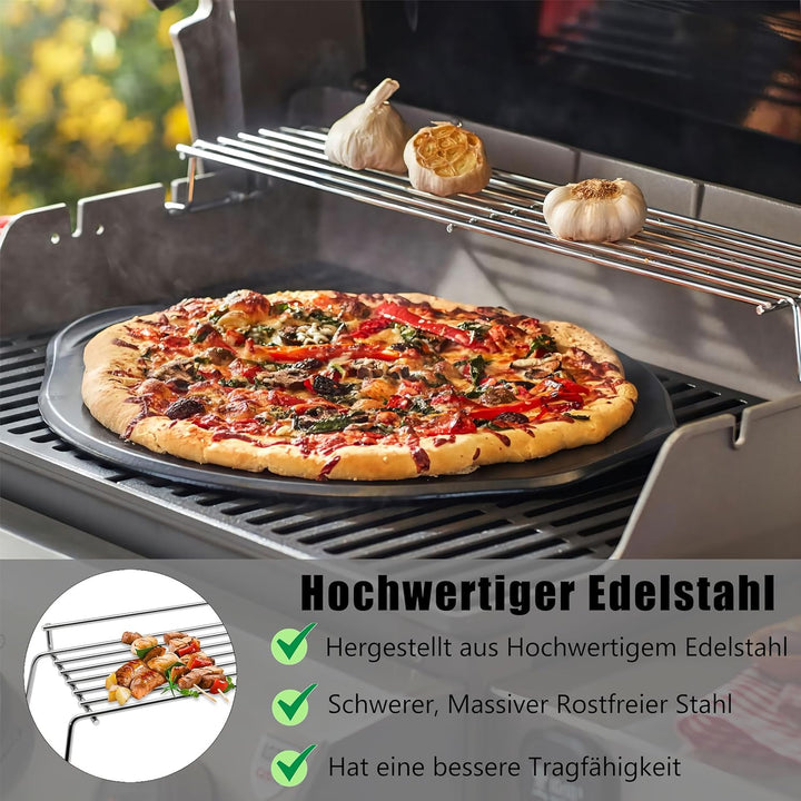 7641 Edelstahl Grill Warmhalterost für Weber Spirit 300 Series E310 E320 E330 S310 S320 S330 SP310 S